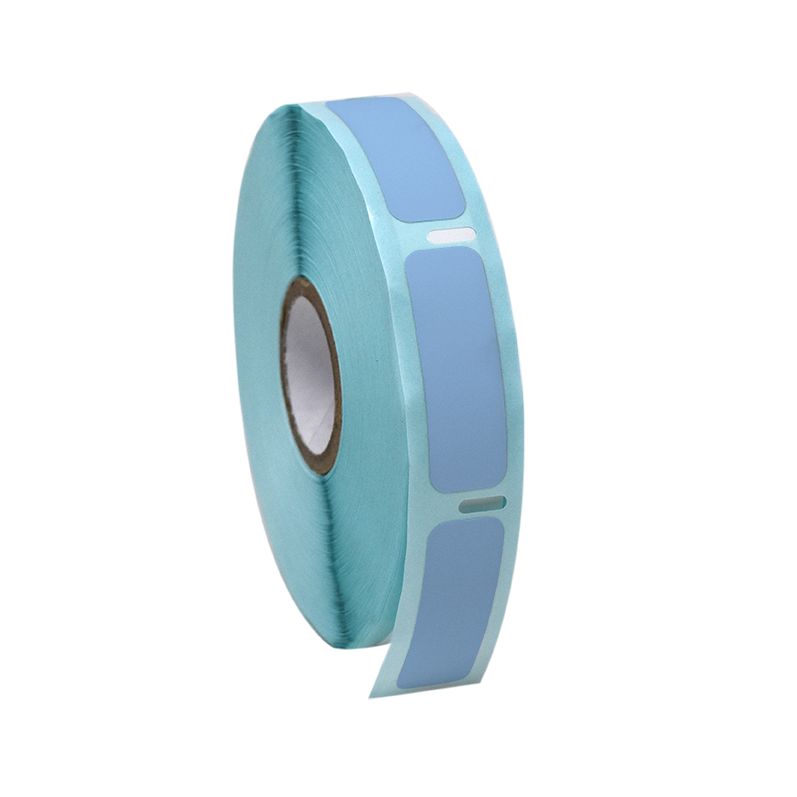 Globe Scientific Label Roll, Cryo, Direct Thermal, 38x13mm, for Cryogenic Vials, Blue Image